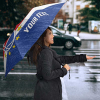 Cape Verde Basketball Custom Umbrella Come On Blue Sharks - Wonder Print Shop