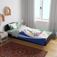 Cavaquinho Cabo Verde Bedding Set Cape Verdean Instrument Tropical Sea Turtle