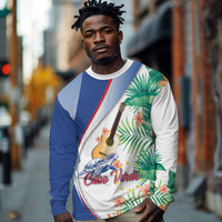 Cavaquinho Cabo Verde Long Sleeve Shirt Cape Verdean Instrument Tropical Sea Turtle