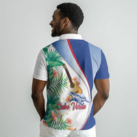 Cavaquinho Cabo Verde Polo Shirt Cape Verdean Instrument Tropical Sea Turtle