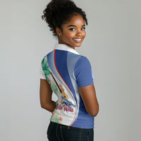 Cavaquinho Cabo Verde Women Polo Shirt Cape Verdean Instrument Tropical Sea Turtle