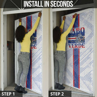 Accordion Gaita Cabo Verde Door Cover Cape Verdean Instrument Cute Manatee