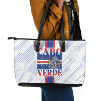 Accordion Gaita Cabo Verde Leather Tote Bag Cape Verdean Instrument Cute Manatee