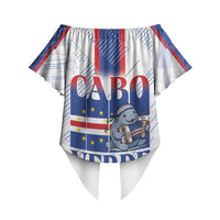 Accordion Gaita Cabo Verde Off Shoulder Wrap Waist Top Cape Verdean Instrument Cute Manatee