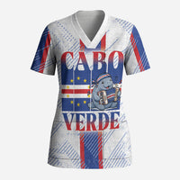Accordion Gaita Cabo Verde Scrub Top Cape Verdean Instrument Cute Manatee