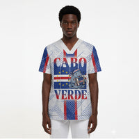 Accordion Gaita Cabo Verde Scrub Top Cape Verdean Instrument Cute Manatee
