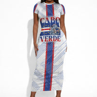 Accordion Gaita Cabo Verde Short Sleeve Bodycon Dress Cape Verdean Instrument Cute Manatee