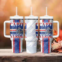 Accordion Gaita Cabo Verde Tumbler With Handle Cape Verdean Instrument Cute Manatee