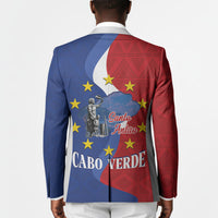 Santo Antao Cabo Verde Blazer Map With Me Maia Statue African Pattern