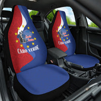 Santo Antao Cabo Verde Car Seat Cover Map With Me Maia Statue African Pattern