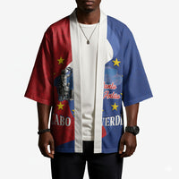 Santo Antao Cabo Verde Kimono Map With Me Maia Statue African Pattern