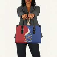 Santo Antao Cabo Verde Leather Bag Map With Me Maia Statue African Pattern