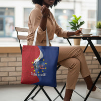 Santo Antao Cabo Verde Tote Bag Map With Me Maia Statue African Pattern