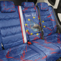 Personalized Santiago Cabo Verde Back Car Seat Cover Map With Farol de Dona Maria Pia