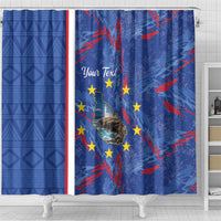 Personalized Santiago Cabo Verde Shower Curtain Map With Farol de Dona Maria Pia