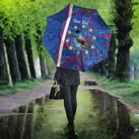 Personalized Santiago Cabo Verde Umbrella Map With Farol de Dona Maria Pia