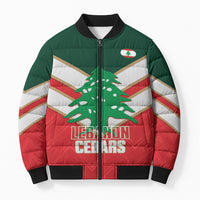 Custom Rugby Lebanon Bomber Puffer Jacket 2026 Go Cedars