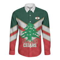 Custom Rugby Lebanon Long Sleeve Button Shirt 2026 Go Cedars