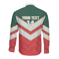 Custom Rugby Lebanon Long Sleeve Button Shirt 2026 Go Cedars