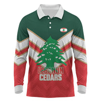 Custom Rugby Lebanon Long Sleeve Polo Shirt 2026 Go Cedars