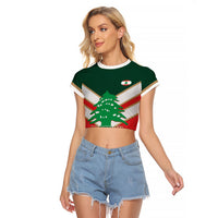 Custom Rugby Lebanon Raglan Cropped T Shirt 2026 Go Cedars