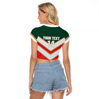 Custom Rugby Lebanon Raglan Cropped T Shirt 2026 Go Cedars