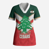 Custom Rugby Lebanon Scrub Top 2026 Go Cedars