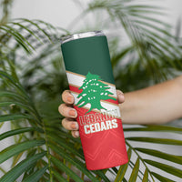 Custom Rugby Lebanon Skinny Tumbler 2026 Go Cedars