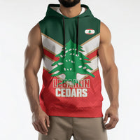 Custom Rugby Lebanon Sleeveless Hoodie 2026 Go Cedars
