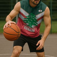 Custom Rugby Lebanon Sleeveless Hoodie 2026 Go Cedars