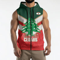 Custom Rugby Lebanon Sleeveless Zip Hoodie 2026 Go Cedars