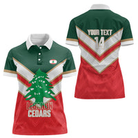 Custom Rugby Lebanon Women Polo Shirt 2026 Go Cedars