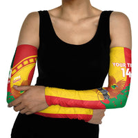 Custom Rugby Papua New Guinea and Lebanon Arm Sleeves PNG Kumuls Cedars Together
