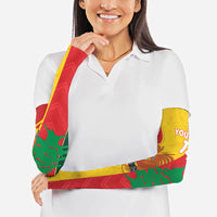 Custom Rugby Papua New Guinea and Lebanon Arm Sleeves PNG Kumuls Cedars Together