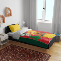 Rugby Papua New Guinea and Lebanon Bedding Set PNG Kumuls Cedars Together