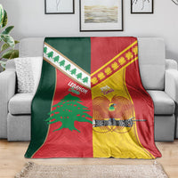 Rugby Papua New Guinea and Lebanon Blanket PNG Kumuls Cedars Together
