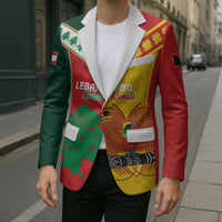 Custom Rugby Papua New Guinea and Lebanon Blazer PNG Kumuls Cedars Together