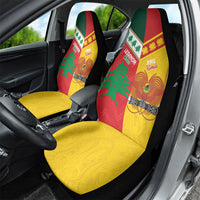 Rugby Papua New Guinea and Lebanon Car Seat Cover PNG Kumuls Cedars Together