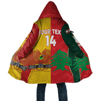 Custom Rugby Papua New Guinea and Lebanon Cloak PNG Kumuls Cedars Together