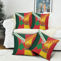 Rugby Papua New Guinea and Lebanon Pillow Cover PNG Kumuls Cedars Together