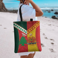 Rugby Papua New Guinea and Lebanon Tote Bag PNG Kumuls Cedars Together