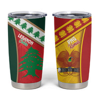 Rugby Papua New Guinea and Lebanon Tumbler Cup PNG Kumuls Cedars Together
