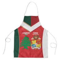 Rugby Tonga and Lebanon Apron Mate Maa Tonga Cedars Together
