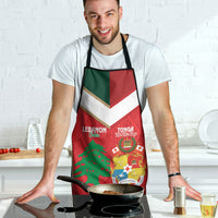 Rugby Tonga and Lebanon Apron Mate Maa Tonga Cedars Together