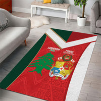 Rugby Tonga and Lebanon Area Rug Mate Maa Tonga Cedars Together