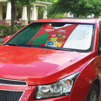 Rugby Tonga and Lebanon Auto Sun Shade Mate Maa Tonga Cedars Together