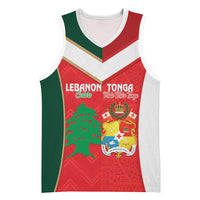 Custom Rugby Tonga and Lebanon Basketball Jersey Mate Maa Tonga Cedars Together