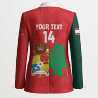 Custom Rugby Tonga and Lebanon Blazer Mate Maa Tonga Cedars Together