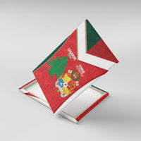 Rugby Tonga and Lebanon Canvas Wall Art Mate Maa Tonga Cedars Together