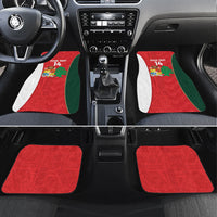 Custom Rugby Tonga and Lebanon Car Mats Mate Maa Tonga Cedars Together